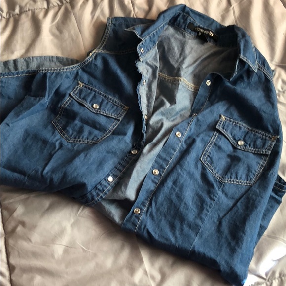 Jean vest top - Picture 2 of 7